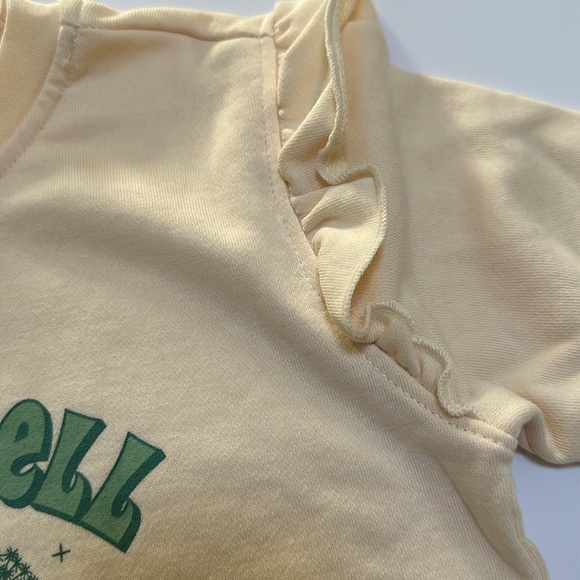 Disney Our Universe Toddler Girls Tinker Bell Ruffled Crewneck Size 5T. - Picture 3 of 9